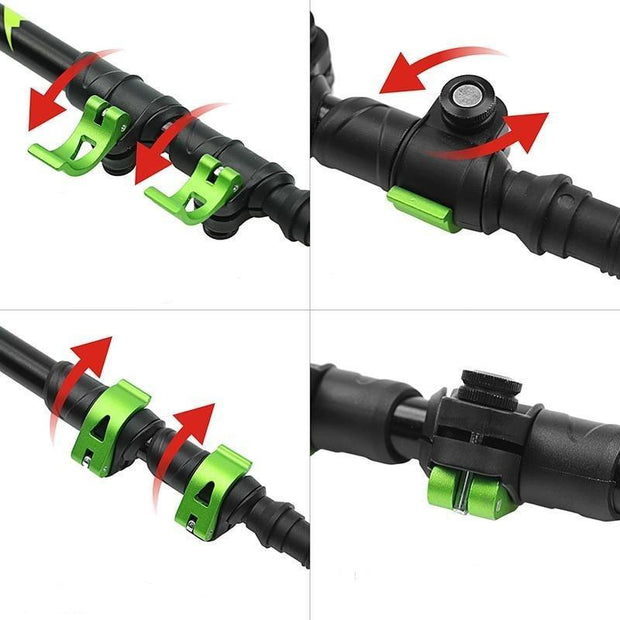 3-Section Retractable Trekking Pole Set - peakxplore