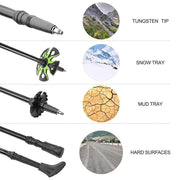 3-Section Retractable Trekking Pole Set - peakxplore