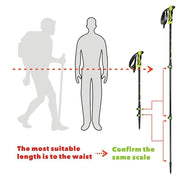 3-Section Retractable Trekking Pole Set - peakxplore